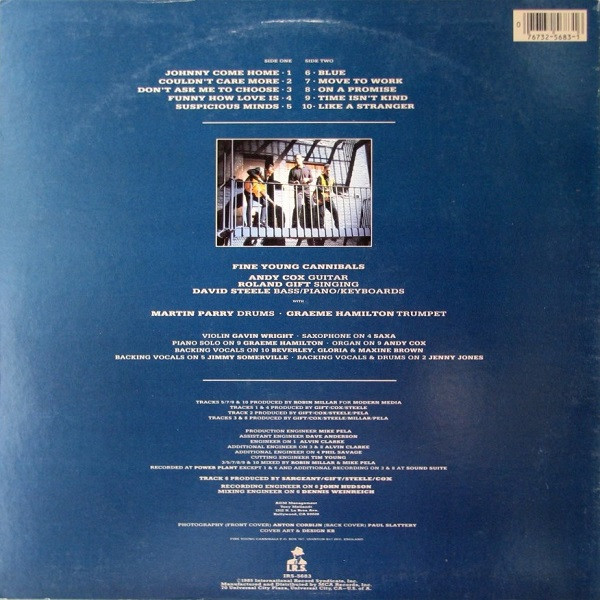 Fine Young Cannibals 1985 debut studio album original vinyl in CDs, DVDs & Blu-ray in Markham / York Region - Image 2