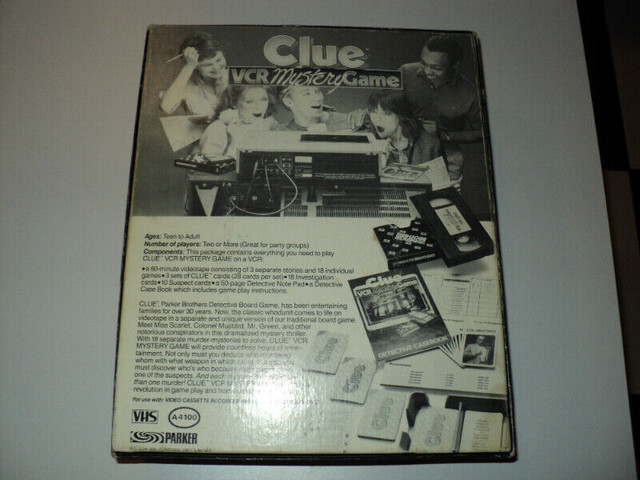 CLUE - VCR Game - Rare - Complete! $40 FIRM in Toys & Games in Windsor Region - Image 2