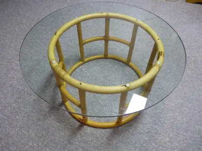 Glass and Bamboo Coffee Table, View more