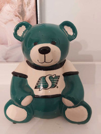 Saskatchewan Rough Riders piggy bank 