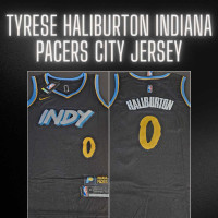 Tyrese Haliburton City Pacers Jersey M&amp;L