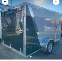 7x12 Enclosed Aluminum trailer fully customized 