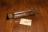Roll-Rite Glass Rolling Pin with original instructions