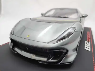 2021 Ferrari 812 Competizione Grigio Coburn Yellow 1:18 BBR Rare, View more