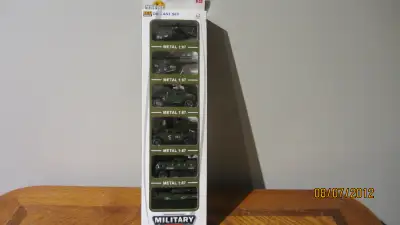 1/64 scale assorted diecast Military vehicles. Asking $20. Located in the Martingrove and Rathburn a...
