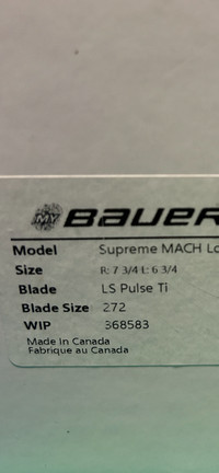 Custom Bauer Supreme Mach Skates