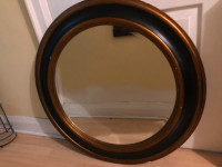 Round Mirror - Classic Wood Frame