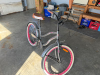 pink and grey bike