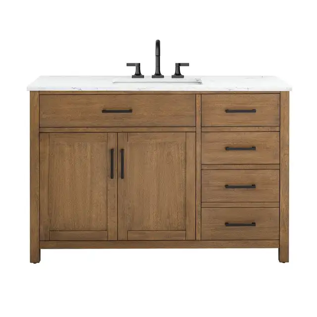 BRAND NEW 48" Single Bathroom Vanity With Engineered Marble Top in Cabinets & Countertops in Oakville / Halton Region - Image 3