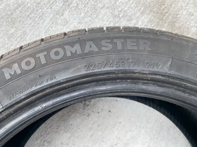 1 brand new tire 225/45/17 motomaster hydra edge in Tires & Rims in St. John's - Image 3