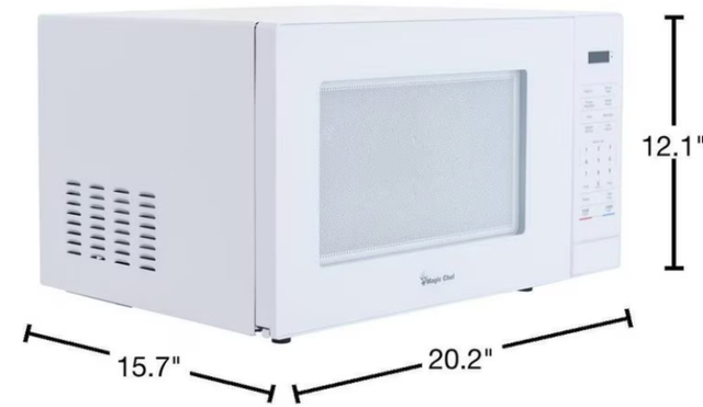 Magic Chef 1.1 cu. ft. Countertop Microwave in White in Microwaves & Cookers in Markham / York Region - Image 6