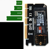 M.2 SSD PCIE Adapter Aluminium Alloy Shell LED Expansion Card C