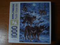 NEW puzzle, Bits and Pieces, Winter Wolf Pack, 1000 pieces