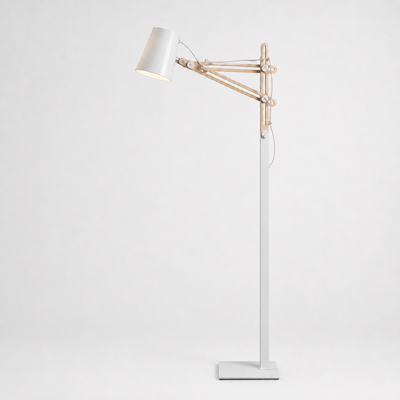 Mantra Looker White Wood Floor Lamp 3774, View more