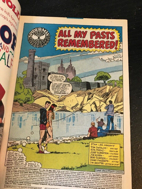 Comic Book Marvel Comics Marvel Tales Featuring Spider-Man #273 dans Bandes dessinées  à Longueuil/Rive Sud - Image 2