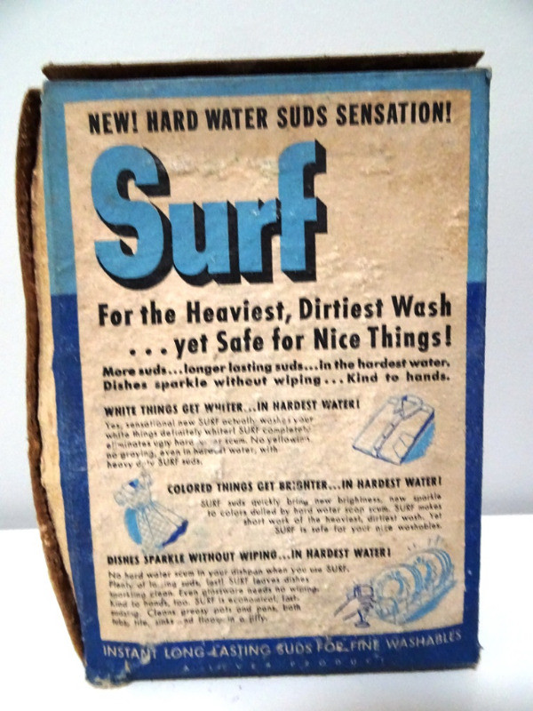 very rare SURF LAUNDRY SOAP BOX unopened EARLY Lever Products in Arts & Collectibles in Kitchener / Waterloo - Image 4