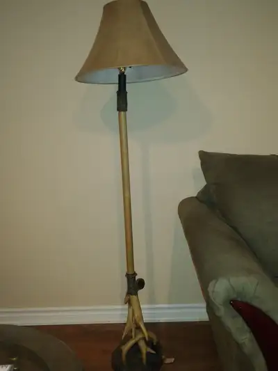 Deer antler lamp, View more