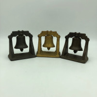 Antique Cast Iron Liberty Bell Door Stops or Bookends - $45 each