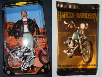 Harley Davidson Ken Doll  #1 New Mattel #22255 & Collector Cards