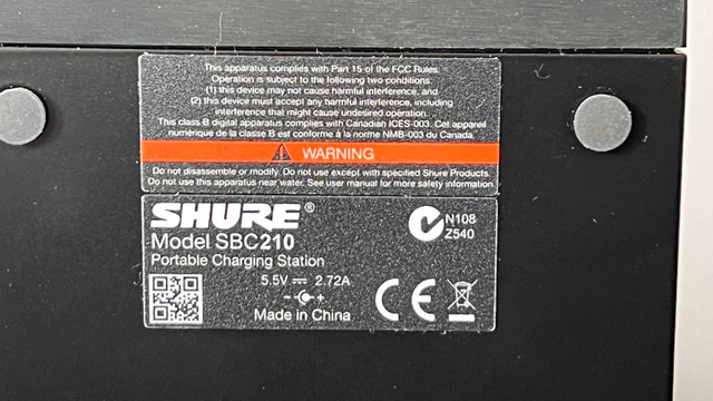 Shure Portable Dual Battery Charger w/ Power Supply plus battery in General Electronics in Oshawa / Durham Region - Image 3
