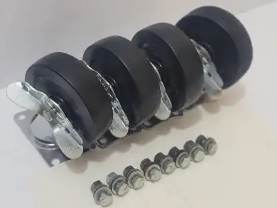 4" Heavy-duty casters with Brakes(Set of 4), View more