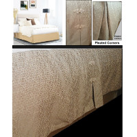 Gorgeous 'Gold' Embroidery Bedskirt for DOUBLE Box Spring
