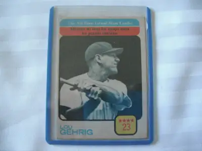 CARTE DE LOU GEHRIG 1973 ..WOW A VOIR., View more