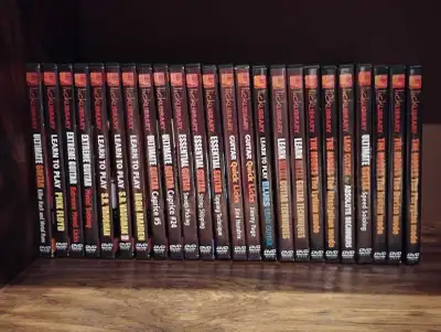 Lot de 24 dvd Lick Librairies pour apprendre la guitare