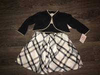 Carters Dress and Shoulder sweater - brand new