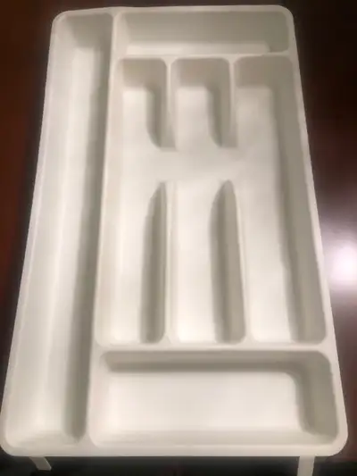 I am selling a brand new, never used white IKEA plastic holder for cutlery or drawer organizer I bou...