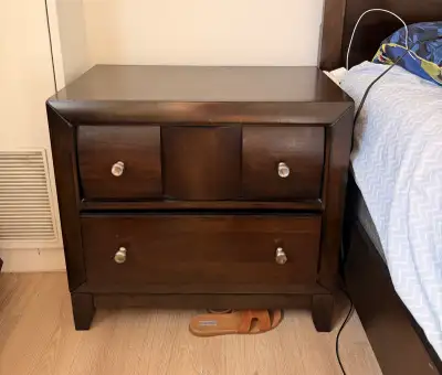 Dark Wood Nightstand, View more
