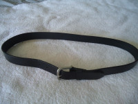 L.L.BEAN BLACK LEATHER BELT GENUINE FULL GRAIN LEATHER