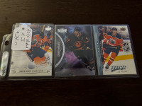 Connor McDavid Edmonton Oilers Cards X3 Showcase 305