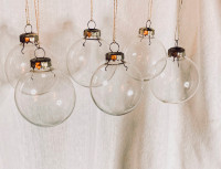 Boules de Noël en verre - Vintage