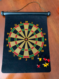 Magnetic Dart Board- Double sided Mint condition