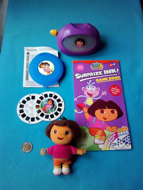 Girls Dora The Explorer sky blue polyvinyl jacket with lining in Kids & Youth in Ottawa - Image 6