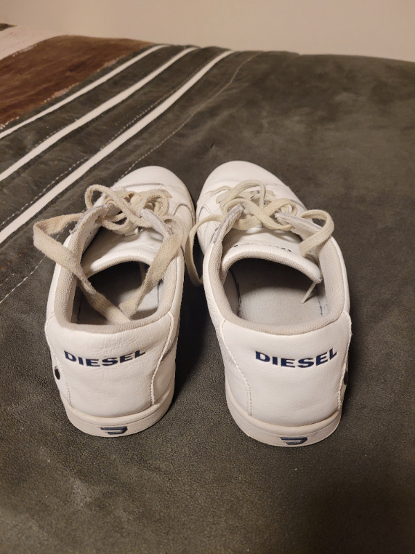 DIESEL WHITE "GOTCHA" LEATHER SNEAKERS dans Chaussures pour hommes  à Ville de Montréal - Image 4