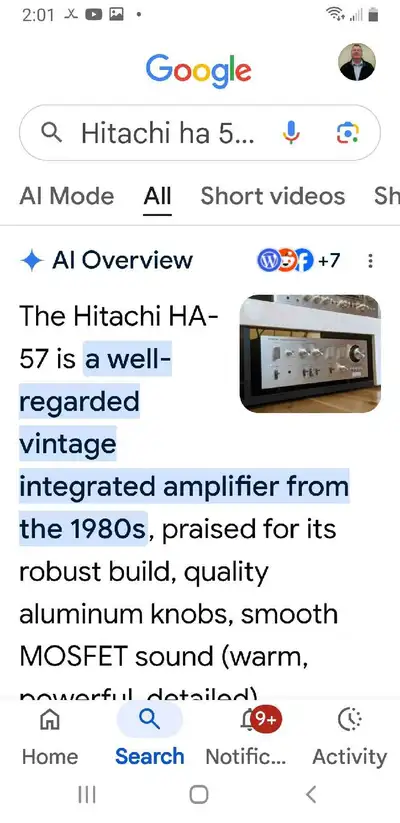 Hitachi HA-57 Amplifier, View more