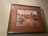 Great Vintage Print Entitled "A Paysage" by Michel De Gallard