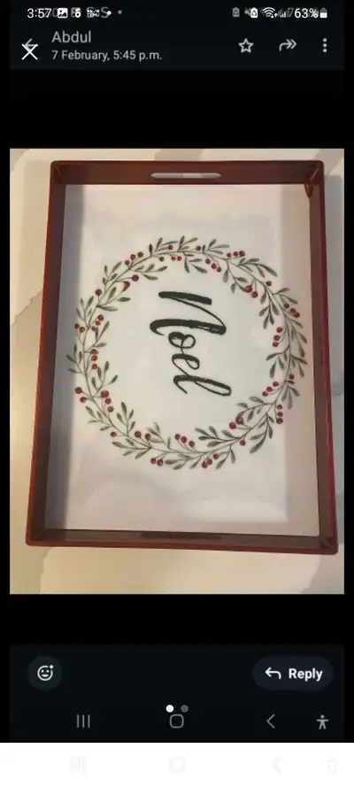 Noel Christmas Tray, View more