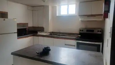 Big, beautiful, furnished and sunny room is available in the basement. All utilities included, Very...