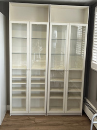 Floor to ceiling display cabinets