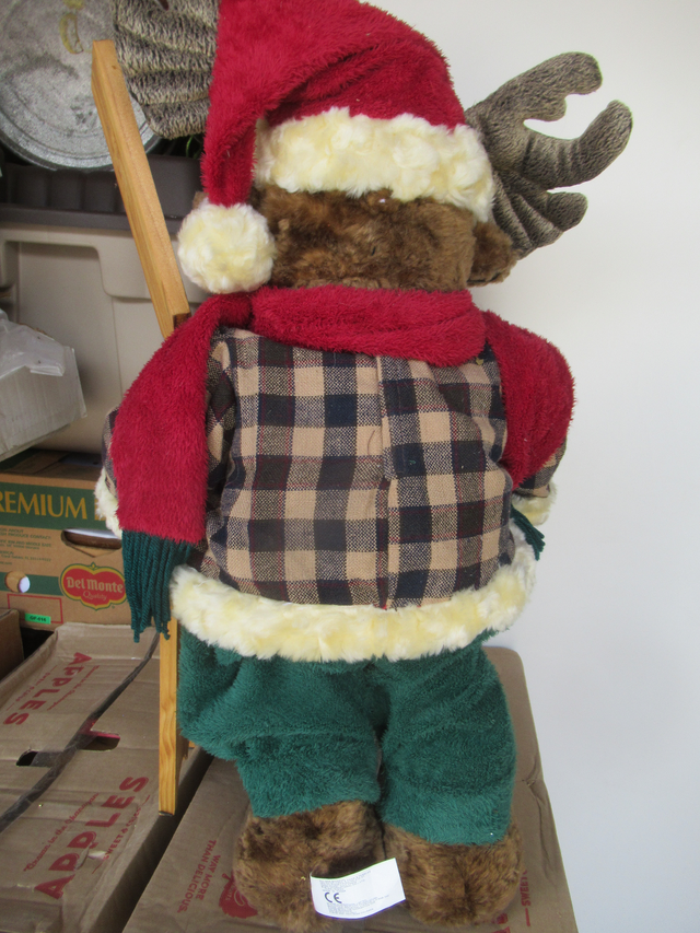 Large Christmas Plush Moose  1 in Holiday, Event & Seasonal in Calgary - Image 4
