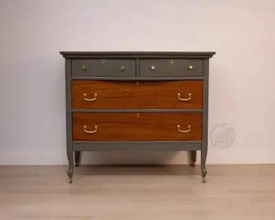 Refinished Antique Mahogany Dresser, View more