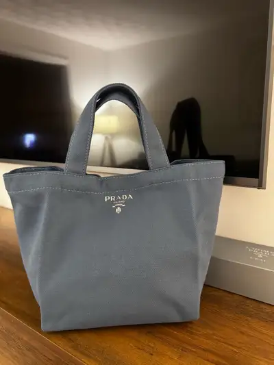 Prada Men's Light Blue Tote / Toiletry Bag, View more