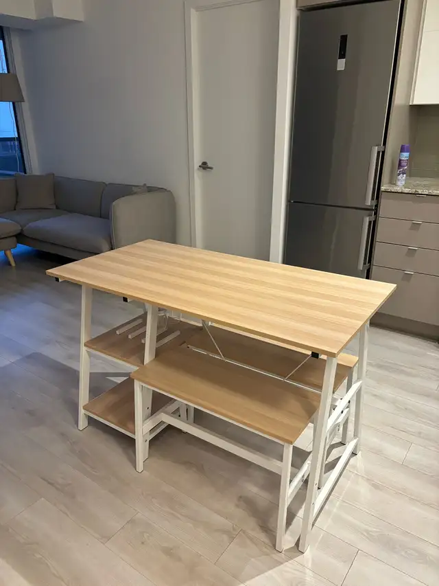 Brand new - table and 2 benches, bathroom sink, vanity62863730659331123