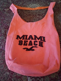 Miami Canvas Beach Tote....used once