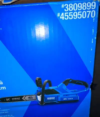 40V Kobalt chainsaw BRAND NEW, View more