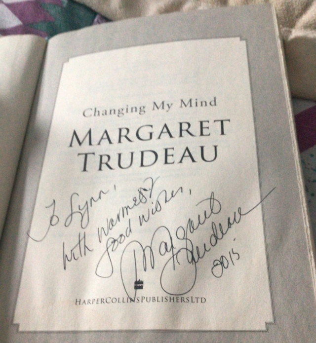 MARGARET TRUDEAU “Changing My Mind” Memoir. Autographed. in Non-fiction in Moncton - Image 2