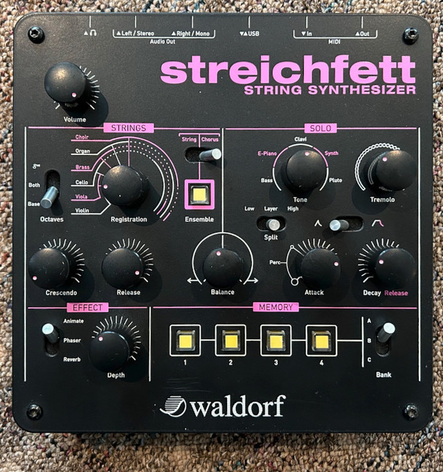 Waldorf Streichfett String Synthesizer in Pianos & Keyboards in Owen Sound - Image 3